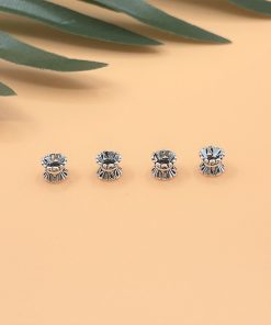 Alternative view of Charm ốp 2 đầu bạc thái cỡ bé - Charm Bạc 925 - Mã CA052