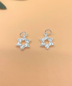 Charm móc treo ngôi sao 6 cánh - Charm Bạc 925 - Mã CB223