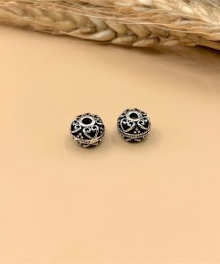 Alternative view of Charm nối hình đồng điếu lỗ lớn - Charm Bạc 925 - Mã CA705