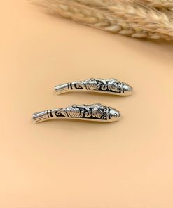 Alternative view of Charm ống nối dài hình cá chép siêu đẹp - Charm Bạc 925 - Mã CA650