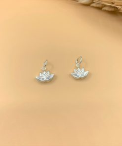 Charm móc treo biểu tượng hoa sen loại bé - Charm Bạc 925 - Mã CB705