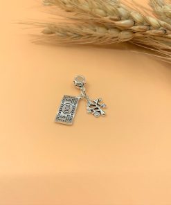 Alternative view of Charm bạc thái móc treo đồng tiền và cây gia đình - Charm Bạc 925 - Mã CA740