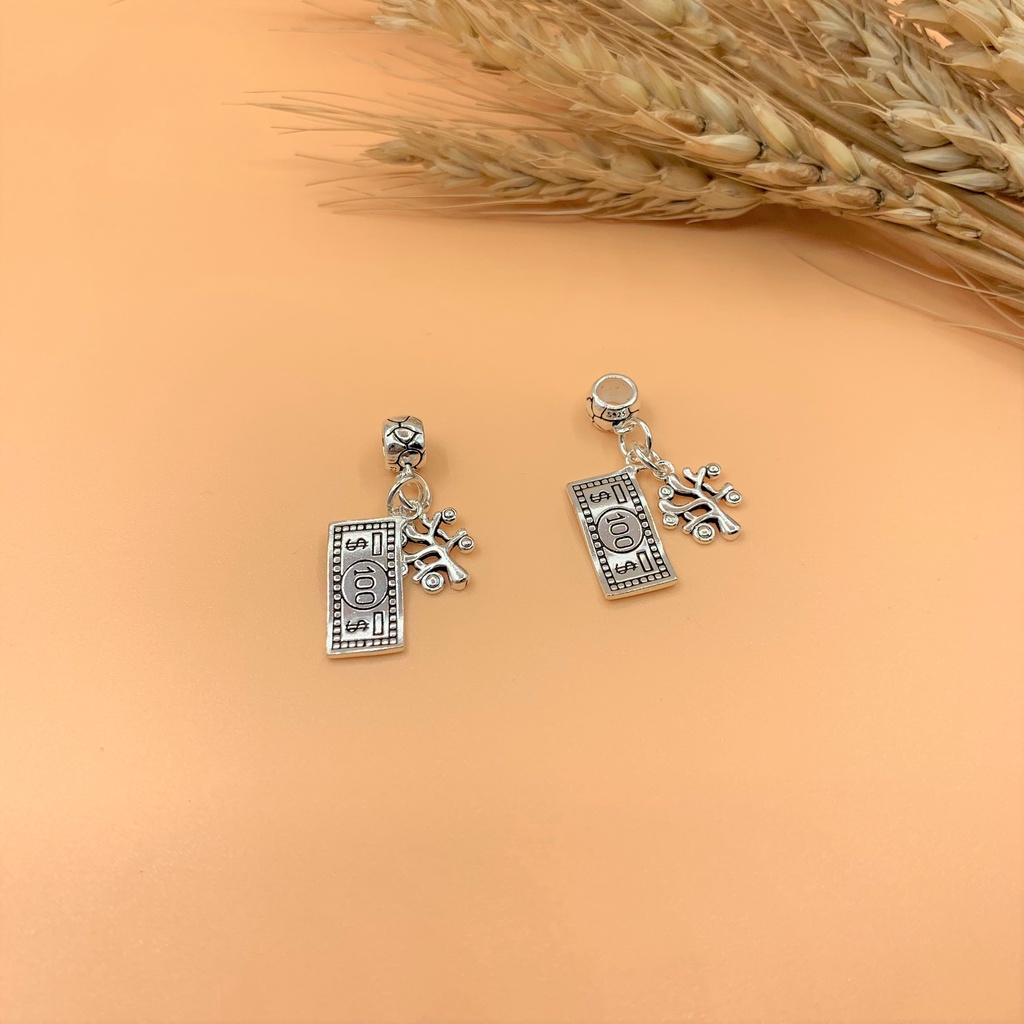 Charm bạc thái móc treo đồng tiền và cây gia đình - Charm Bạc 925 - Mã CA740 - Ảnh 3