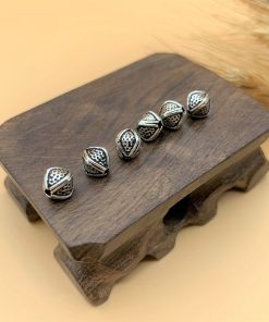 Charm nối hình thoi đa giác bạc thái - Charm Bạc 925 - Mã CA545
