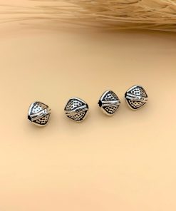 Alternative view of Charm nối hình thoi đa giác bạc thái - Charm Bạc 925 - Mã CA545