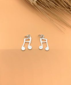 Charm nốt nhạc kép kiểu mới - Charm Bạc 925 - Mã CB616