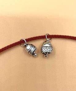 Alternative view of Charm treo chuông cá chép cầu may mắn trong học hành thi cử - Charm Bạc 925 - Mã CA575