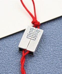 Charm nối đôi chữ song hỷ làm handmade - Charm bạc 925 - Mã CA425