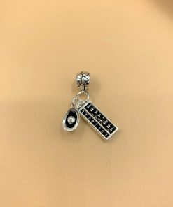 Charm móc treo bàn tính và đĩnh bạc - Charm Bạc 925 - Mã CA595