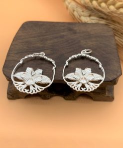 Alternative view of Charm treo giỏ hoa tròn mẫu lớn - Charm Bạc 925 - Mã CB635