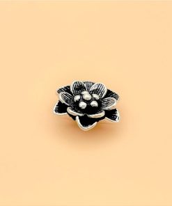 Charm bạc hình hoa mai có móc treo ở cánh hoa - Charm Bạc 925 - Mã CA465