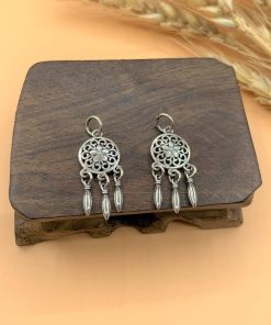 Alternative view of Charm bạc thái dreamcatcher hình hoa văn - Charm Bạc 925 - Mã CA765