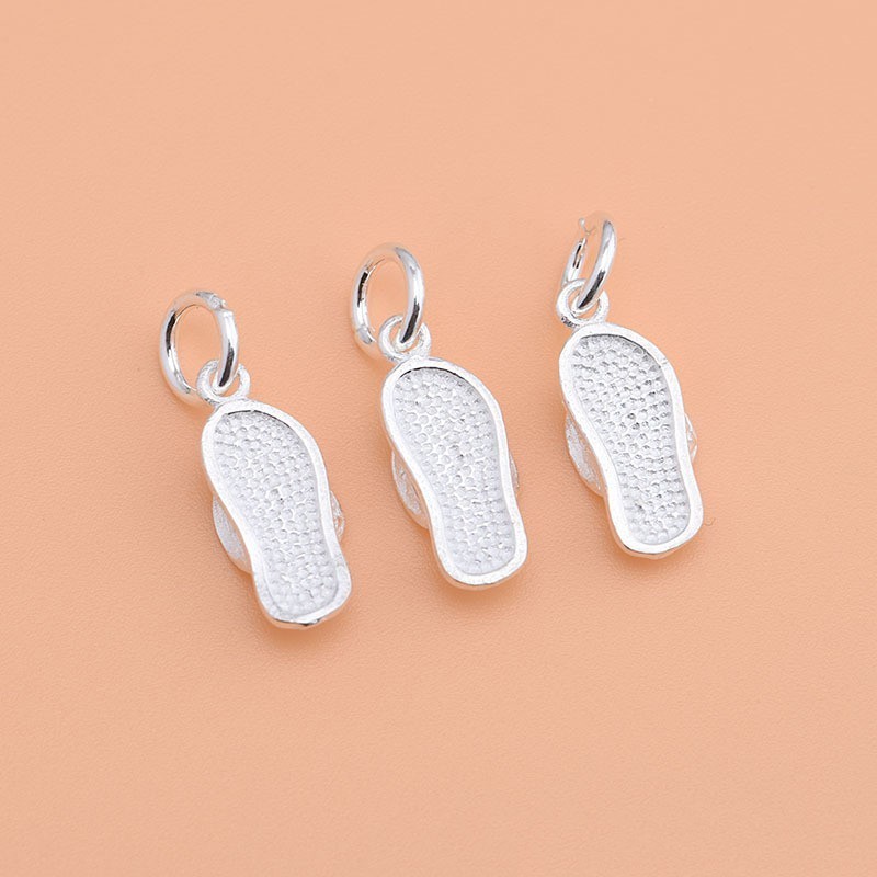 Charm bạc móc treo dép tông lào loại bé DIY - Charm Bạc 925 - Mã CB360-2 - Ảnh 3