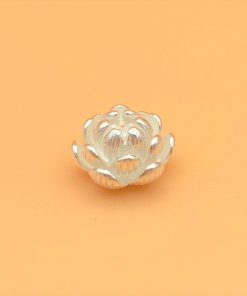 Charm bạc hoa sen nhiều cánh loại nối ngang kiểu mới - Charm bạc 925 - Mã CB366