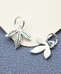 Alternative view of Charm bạc lá phong đỏ Nhật Bản làm đồ handmade - Charm bạc 925 - CA445 CB610