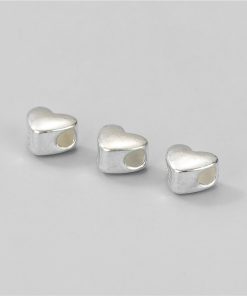Charm bạc nối hình trái tim - Charm Bạc 925 - Mã CB256