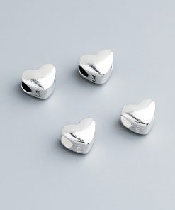 Alternative view of Charm bạc nối hình trái tim - Charm Bạc 925 - Mã CB256