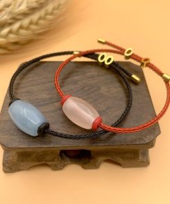 Phụ kiện làm vòng tay handmade DIY vòng tay đỏ/đen bằng thép có thể điều chỉnh kích cỡ - PKVT01 PKVT02