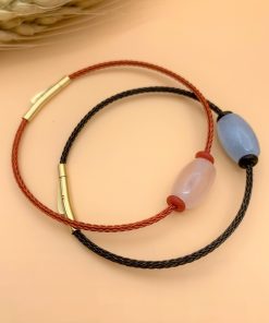 Alternative view of Phụ kiện làm vòng tay handmade DIY vòng tay đỏ/đen bằng thép có thể điều chỉnh kích cỡ - PKVT01 PKVT02