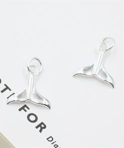Charm bạc móc treo đuôi cá heo - Charm Bạc 925 - Mã CB331
