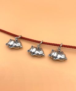 Charm mèo thần tài kiểu mới nhất - Charm bạc 925 - Mã CA152