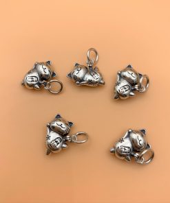 Alternative view of Charm mèo thần tài kiểu mới nhất - Charm bạc 925 - Mã CA152