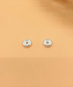 Charm nối bánh xe kiểu trơn - Charm Bạc 925 - Mã CB026