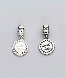 Charm bạc móc treo Sweet Sister - Charm Bạc 925 - Mã CB206