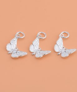 Alternative view of Charm bạc móc treo hình con bướm - Charm Bạc 925 - Mã CB165