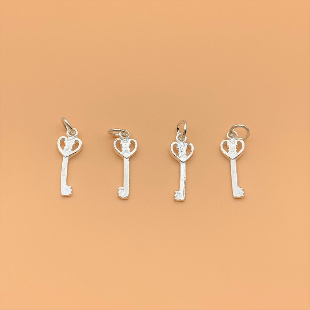 Charm bạc móc treo khóa trái tim - Charm bạc 925 - Mã CB270 - Ảnh 4