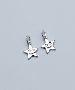 Charm bạc thái ngôi sao cười có móc treo - Charm bạc 925 - Mã CA267