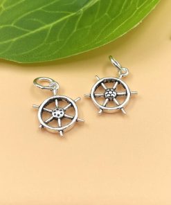 Charm bạc Móc treo bánh lái thuyền - Charm bạc 925 - Mã CB335 CA1310