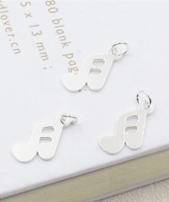 Charm bạc móc treo hình nốt nhạc kép - Charm bạc 925 - Mã CB615