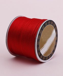 Dây chỉ dù đỏ/đen/ngũ sắc để làm sản phẩm handmade 1ly 1,5ly 3 ly