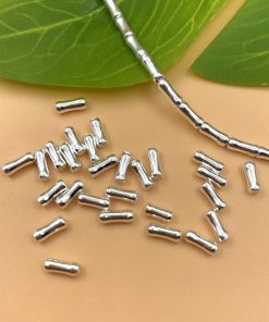 Charm nối hình đốt tre bạc 925 cực xinh làm vòng tay lắc tay - Charm Bạc 925 - Mã CB1035