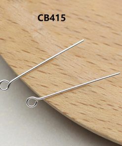 Alternative view of Charm đinh nối xiên hạt - Charm bạc 925 - Mã CB415 CB416 CB417