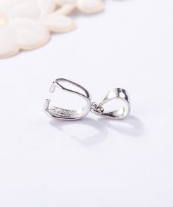Móc bạc 925 để móc mặt phật, mặt hồ ly, mặt tỳ hưu làm đồ handmade DIY - CB400