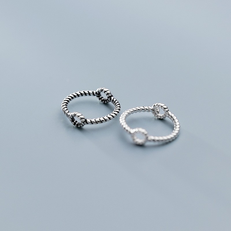 Charm Bọc đá dạng bánh xe tròn có vằn - Charm bạc 925 - Mã CB029