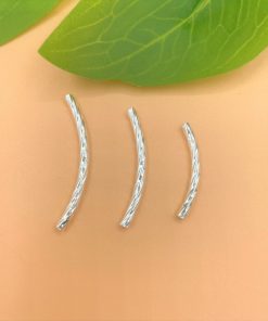 Charm ống bạc loại xoắn - Charm Bạc 925 - Mã CB009