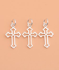 Charm bạc móc treo cây thánh giá - Charm Bạc 925 - Mã CB081