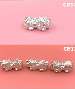 Alternative view of Charm tỳ hưu bạc 999 cầu tài lộc dùng để mix vòng tay - Charm Bạc 999 - Mã CB125