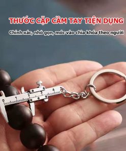 Thước cặp cầm tay tiện dụng đo hạt đá đo charm bạc có móc vào chìa khóa - PKTHUOCKEM01