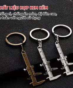 Alternative view of Thước cặp cầm tay tiện dụng đo hạt đá đo charm bạc có móc vào chìa khóa - PKTHUOCKEM01