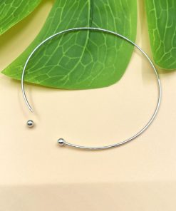 Lắc bạc có khóa bi vặn một đầu tiện lợi cho nữ dày 0.8mm dài 18.5cm - Charm Bạc 925 - Mã CB1045