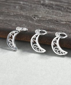 Charm bạc móc treo mặt trăng lưỡi liềm - Charm Bạc 925 - Mã CB221