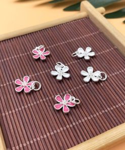 [S925] Charm bạc bông hoa hồng xinh xắn - Charm Bạc 925 - Mã CB1355
