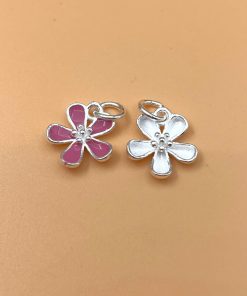 Alternative view of [S925] Charm bạc bông hoa hồng xinh xắn - Charm Bạc 925 - Mã CB1355