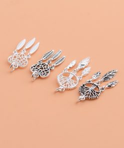 Alternative view of Charm bạc móc treo dream catcher lưới giấc mơ bọc cây gia đình - Charm Bạc 925 - Mã CB316 CB317 CA120 CA122