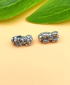 Tỳ Hưu Bạc 999 đúc rỗng size bé cho hạt 6mm đến 7mm - Charm Bạc 999 - Mã CA1540