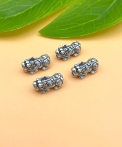 Alternative view of Tỳ Hưu Bạc 999 đúc rỗng size bé cho hạt 6mm đến 7mm - Charm Bạc 999 - Mã CA1540